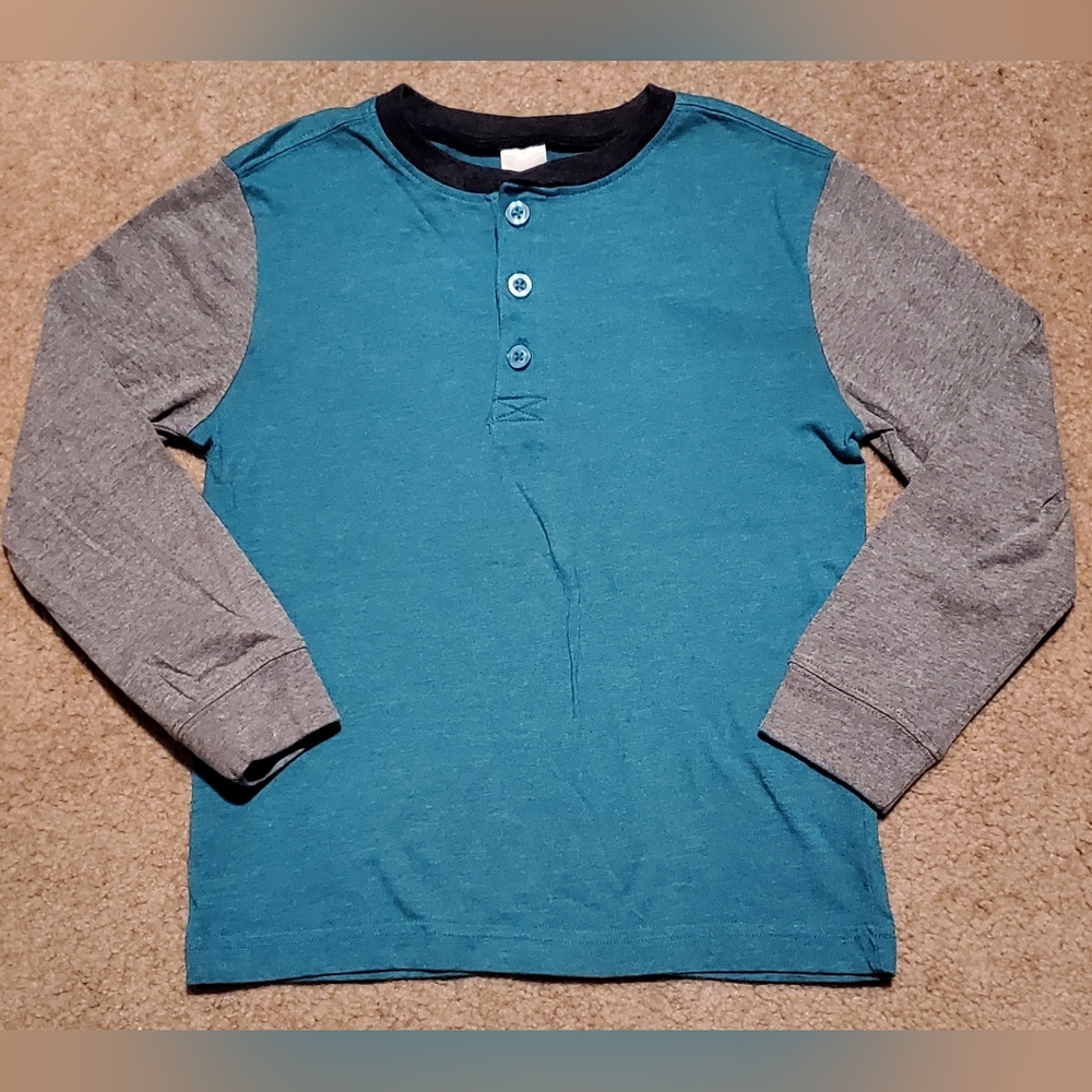 Gymboree Blue and Gray Long Sleeve Tee